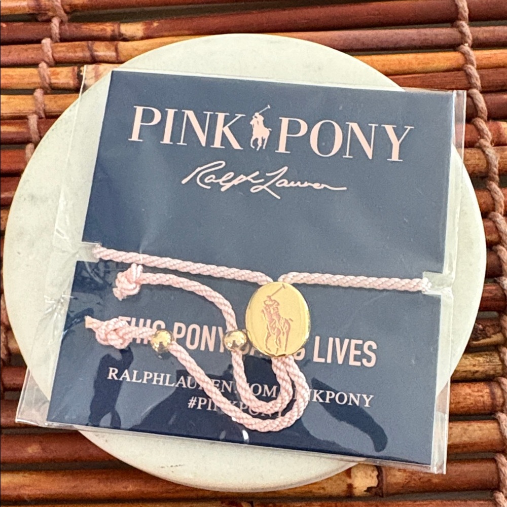 Ralph Lauren Pink Pony Bracelet New